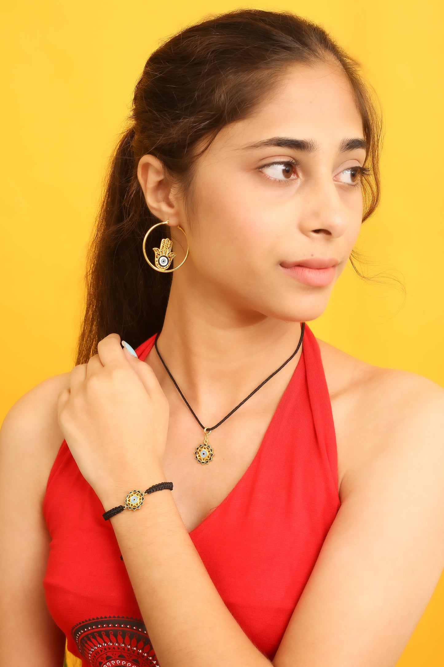 Evil Eye Protection Charm (18kt Gold Micron)