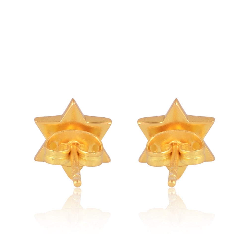 Merkaba Earrings (18kt Gold Micron)