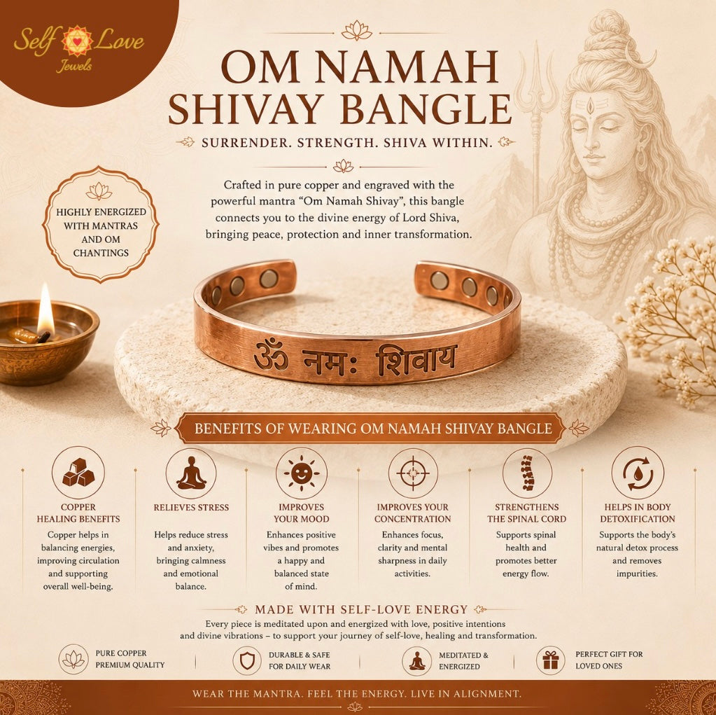 Om Namah Shivay Copper Bangle