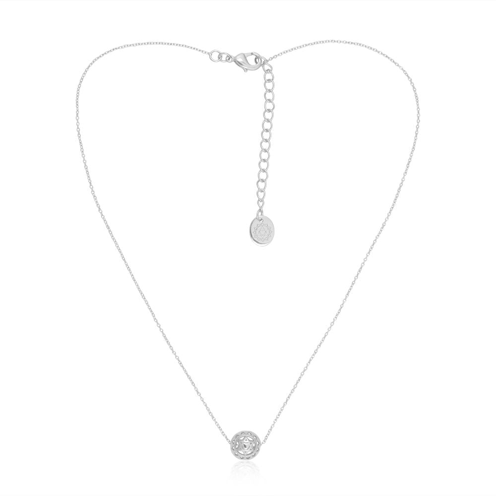 Twin Heart Chakra Ball Pendant (92.5 Sterling Silver)
