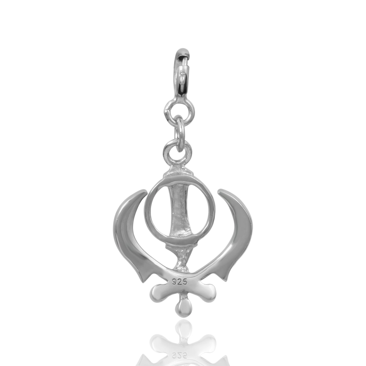 Khanda Charm (92.5 Sterling Silver)