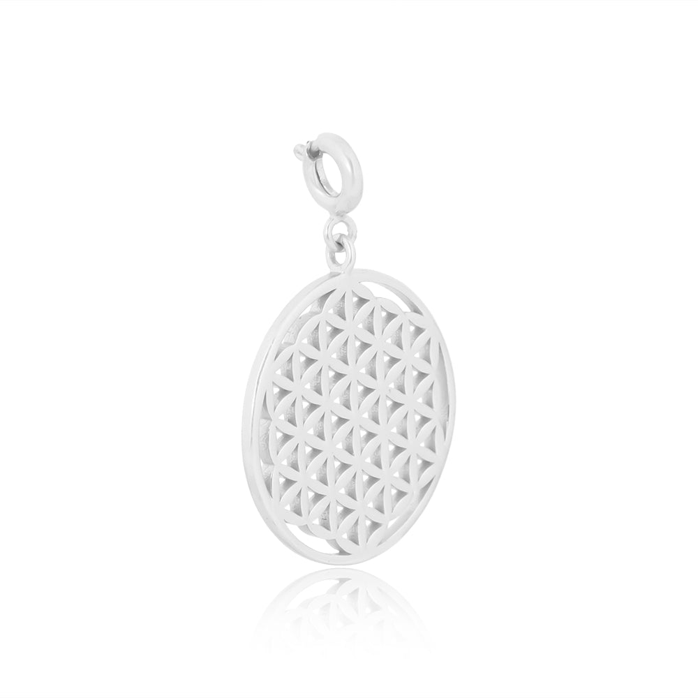 Mini Flower of Life Pendant without Chain (92.5 Sterling Silver)