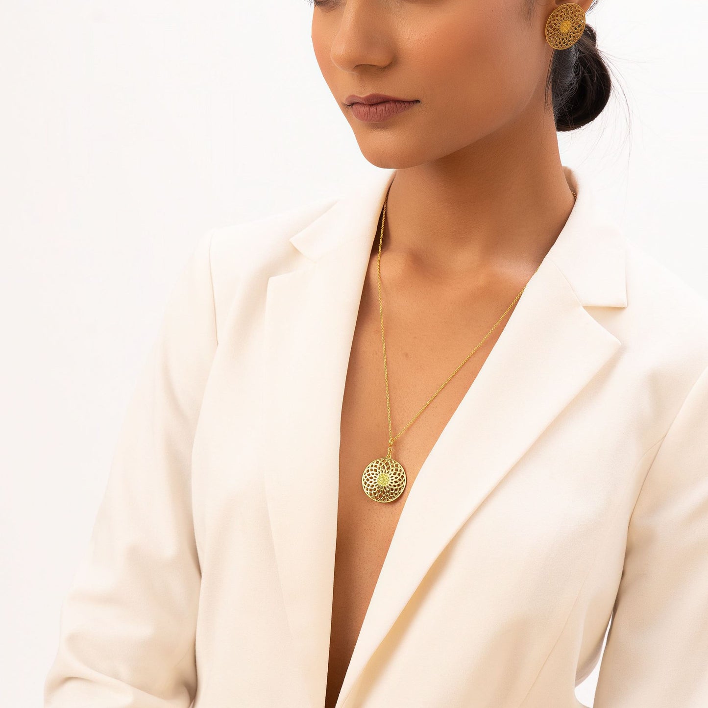 Energy Generator Pendant without Chain (18kt Gold Micron)