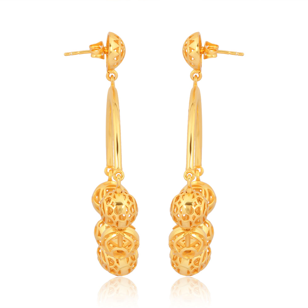 Seven Chakra Loop Earings (18Kt Gold Micron)