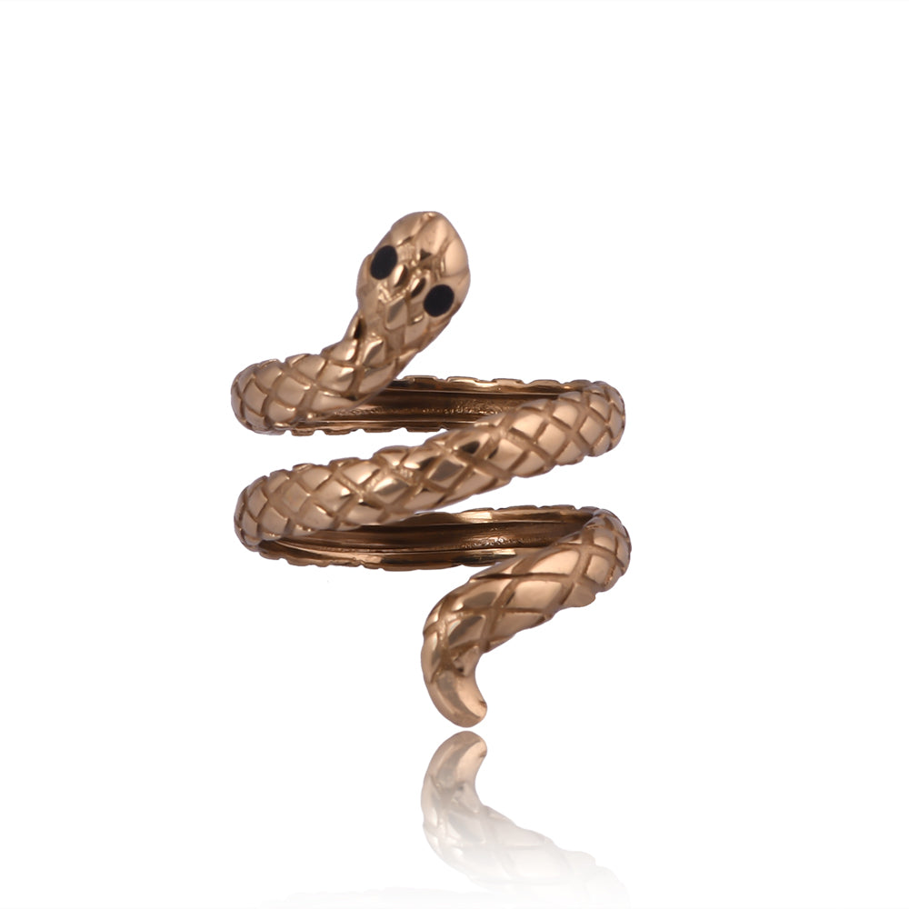 Snake Ring (18Kt Gold Micron)