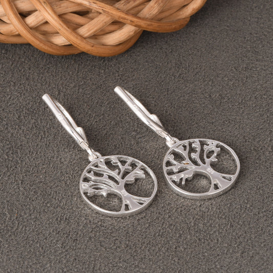 Tree of Life Earrings (92.5 Sterling Silver)
