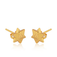 Merkaba Earrings (18kt Gold Micron)