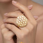 Flower of Life Ring (18kt Gold Micron)