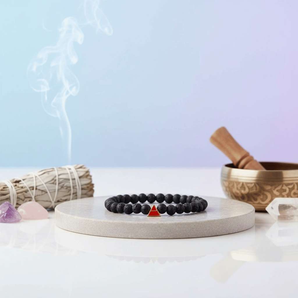 Lava Beads & Earth Element (Red )