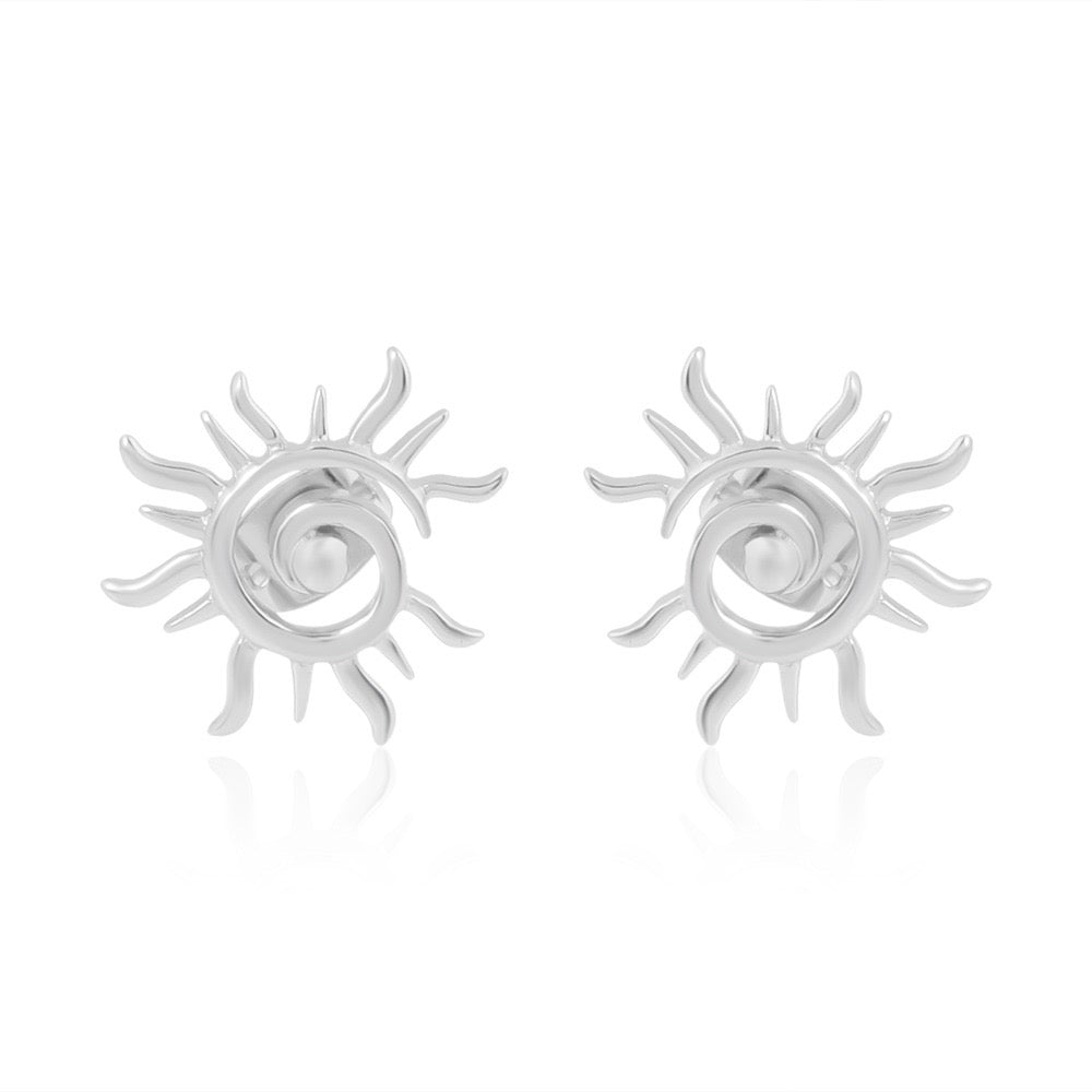 Surya: The Radiant Sun Earrings (92.5 Sterling Silver)