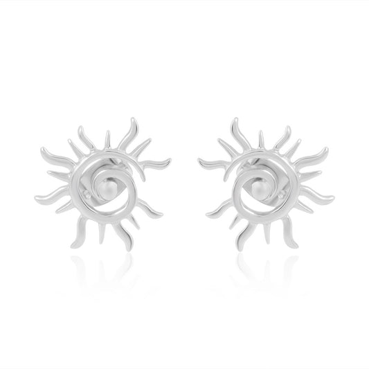 Surya: The Radiant Sun Earrings (92.5 Sterling Silver)