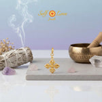 Dorge/ Vajra Charm- Silver + Gold Plating