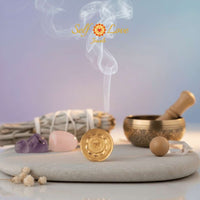 Auspicious Buddhist Charm: Wheel of Dharma