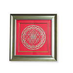 Shree Chakra Wall Hanging Decor (Wooden Frame)