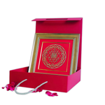 Shree Chakra Wall Hanging Decor (Wooden Frame)