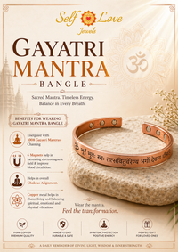 Gayatri Mantra Copper Bangle