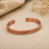Gayatri Mantra Copper Bangle