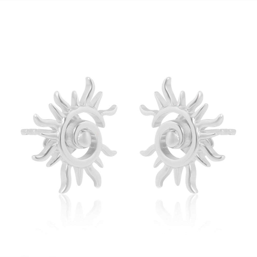 Surya: The Radiant Sun Earrings (92.5 Sterling Silver)