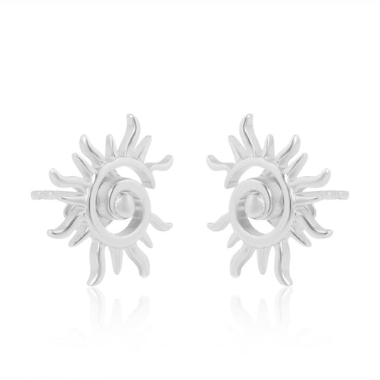 Surya: The Radiant Sun Earrings (92.5 Sterling Silver)