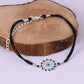 Protection Anklet: Evil Eye Symbol With Black Cord