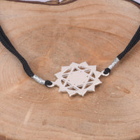 Evil Eye Anklet With Black Cord (92.5 Sterling Silver)