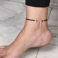 Protection Anklet: Evil Eye Symbol With Black Cord