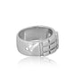 Aura Enhancer Atlantis Ring  5mm  Rhodium Finish