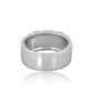 Aura Enhancer Atlantis Ring  5mm  Rhodium Finish