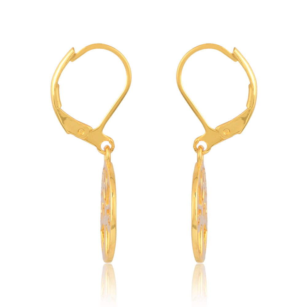Tree of Life Earrings - Brass