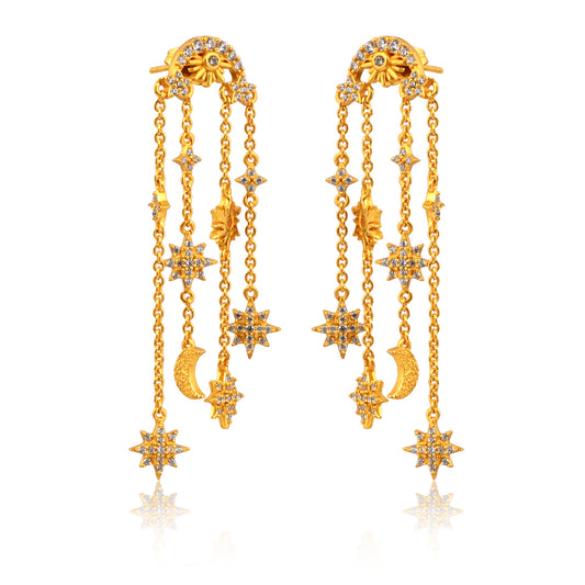 Celestial Collection Earrings 18kt Gold Micron Plated