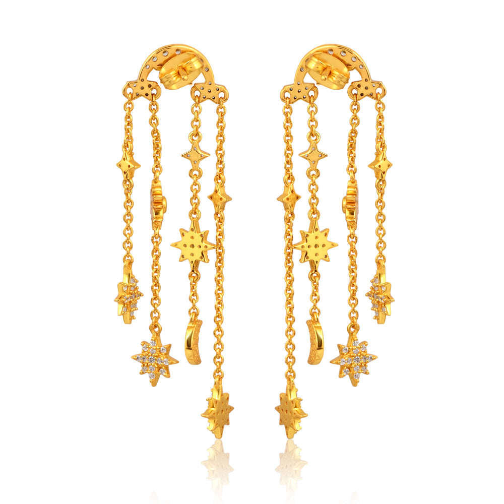 Celestial Collection Earrings 18kt Gold Micron Plated