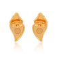 Conch Shell Earrings  Brass