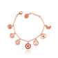Cosmic Chakra Harmony Bracelet - 18kt Micron Rose Gold Plating
