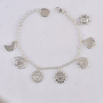 Cosmic Chakra Harmony Bracelet - 92.5 Sterling Silver