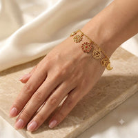 Cosmic Chakra Harmony Bracelet 18kt Micron Gold Plated
