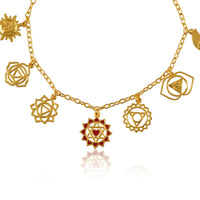 Cosmic Chakra Harmony Bracelet 18kt Micron Gold Plated