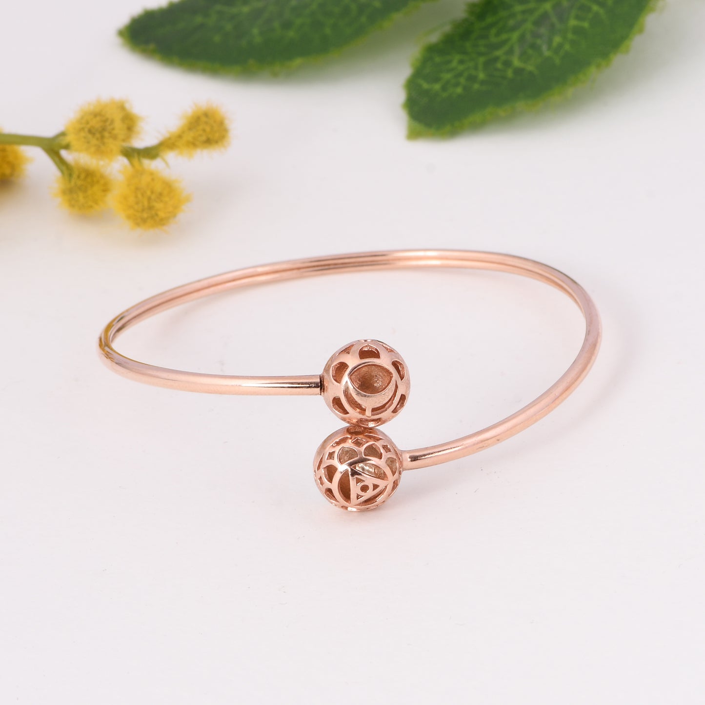 Creative Explorer Bracelet: Silver with Rose Gold Plating