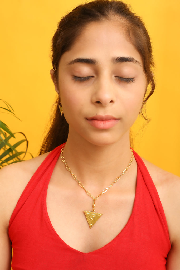 Hreem Yantra Charm - Small (18kt Gold Micron)