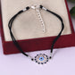 Protection Anklet: Evil Eye Symbol With Black Cord