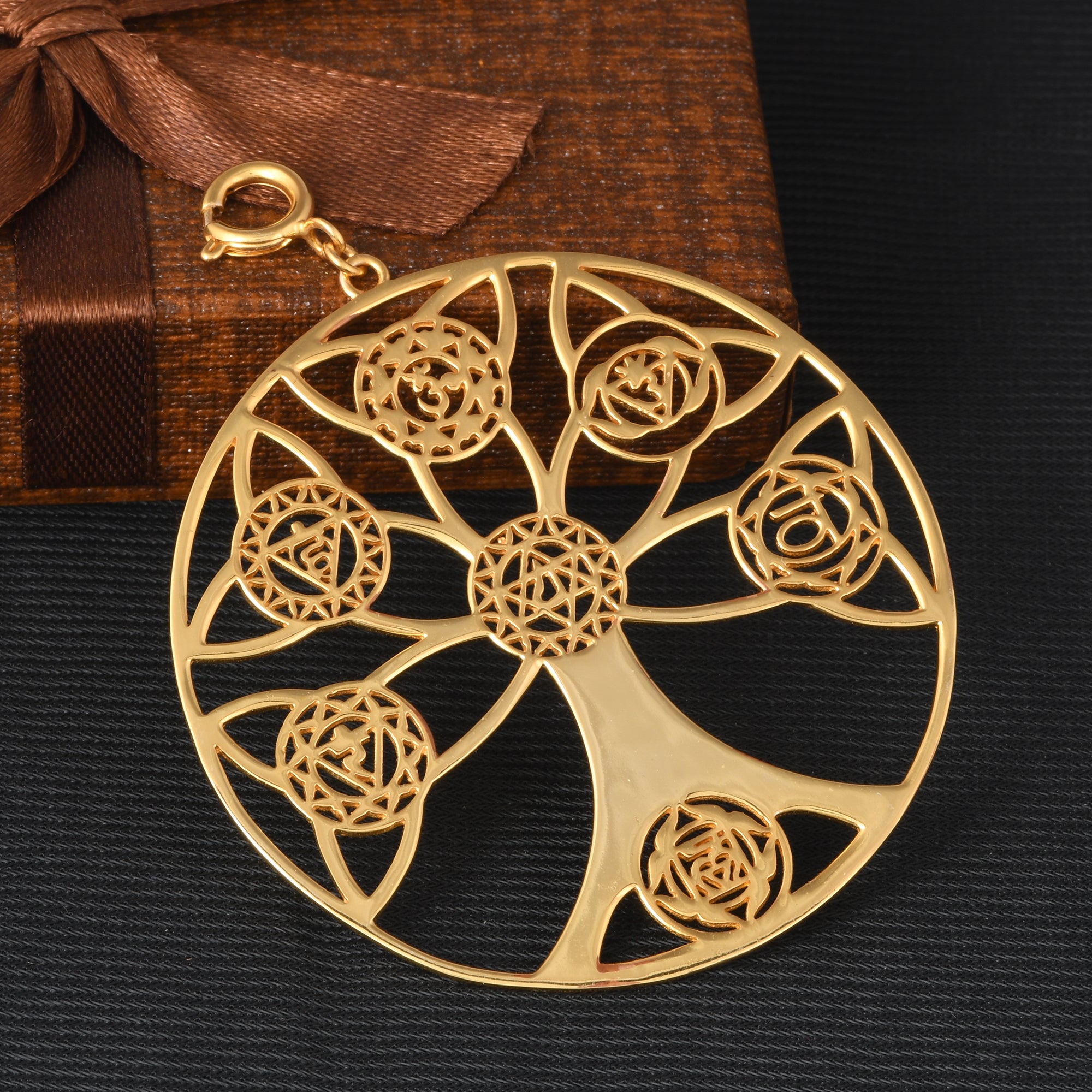 Tree of Life + 7 Chakra Pendant without Chain