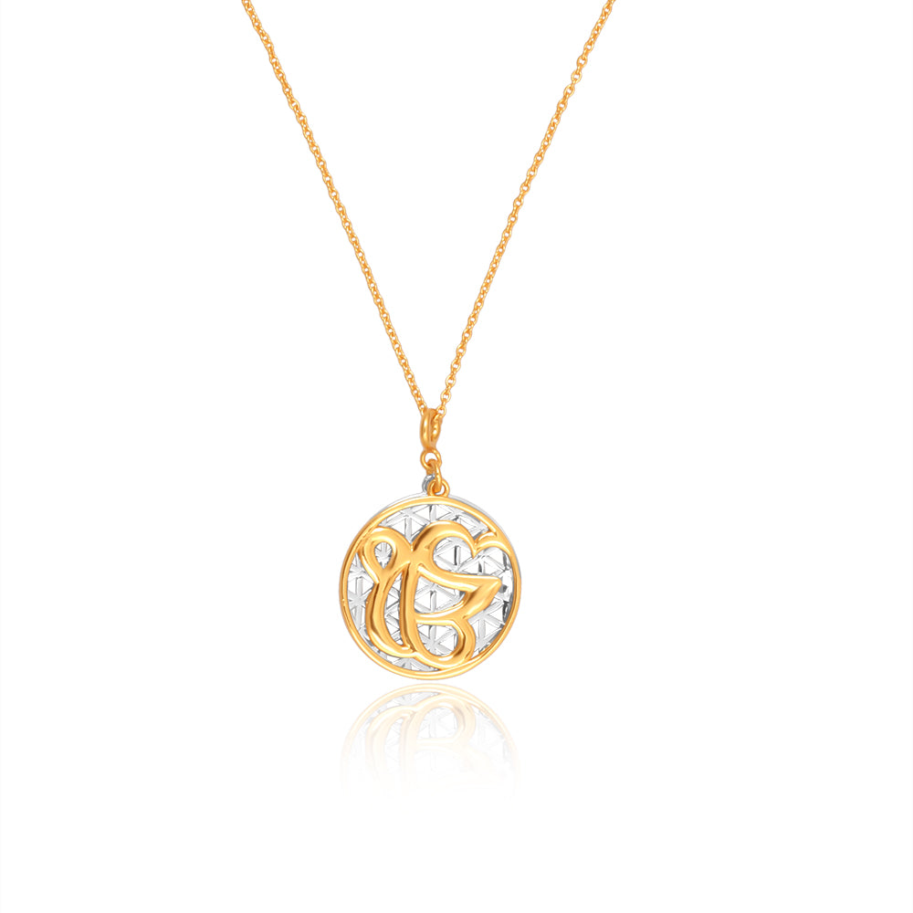 Ek Onkar and Flower of Life Pendant