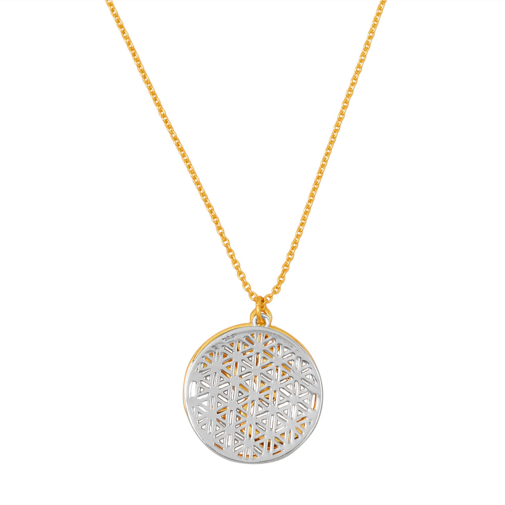 Ek Onkar and Flower of Life Pendant