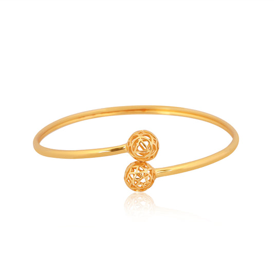 Emotional Balancer Bracelet: Silver with Gold Plating