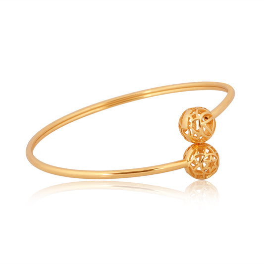 Emotional Balancer Bracelet: Silver with Gold Plating