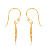 Endless Knot Earrings (18kt Gold Micron)