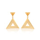 Triangular Energy Generator Earrings  Blue