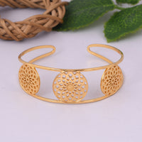 Energy Generator Cuff Styled Bracelet (18kt Gold Micron)