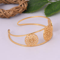 Energy Generator Cuff Styled Bracelet (18kt Gold Micron)