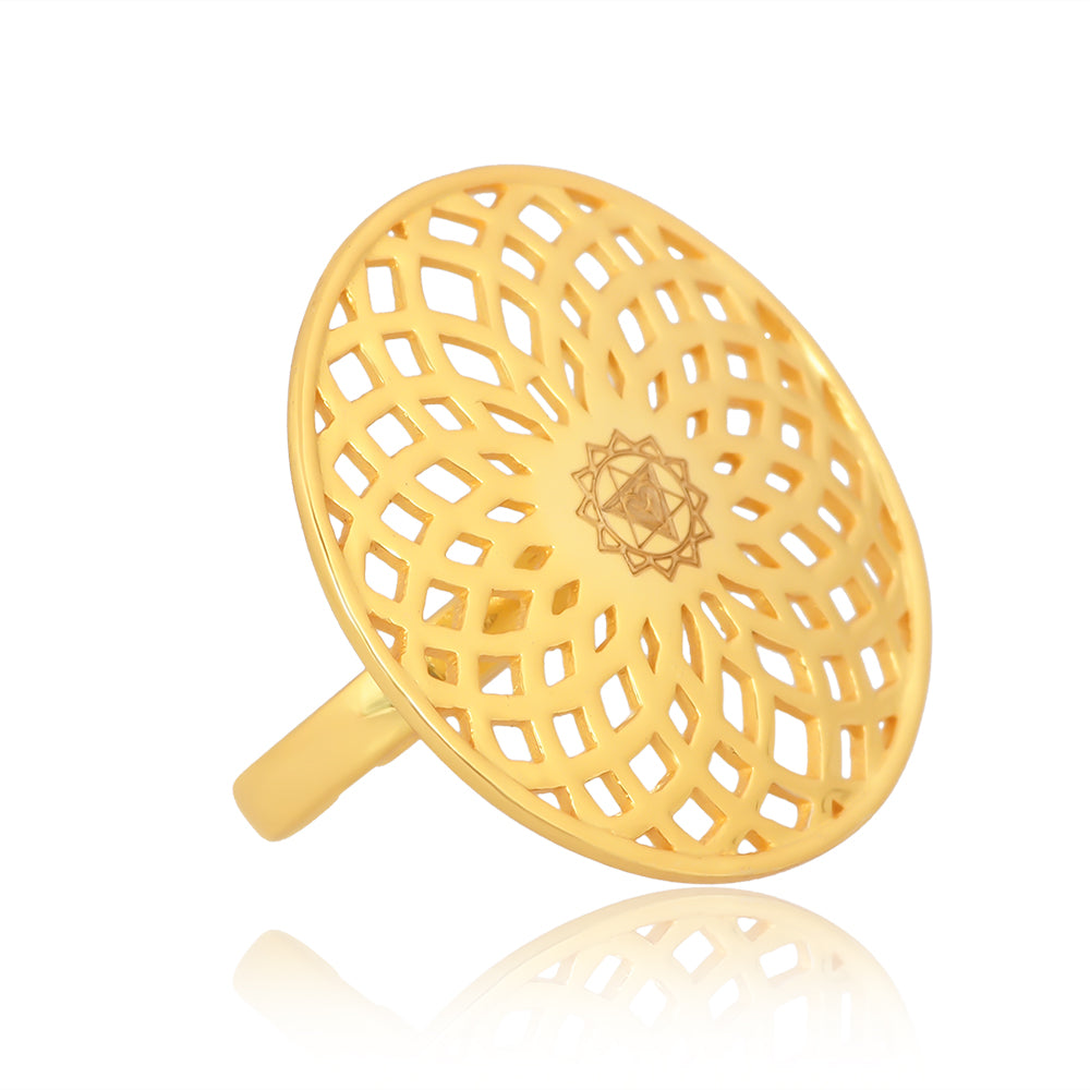 Energy Generator Ring: (14K Solid Gold)