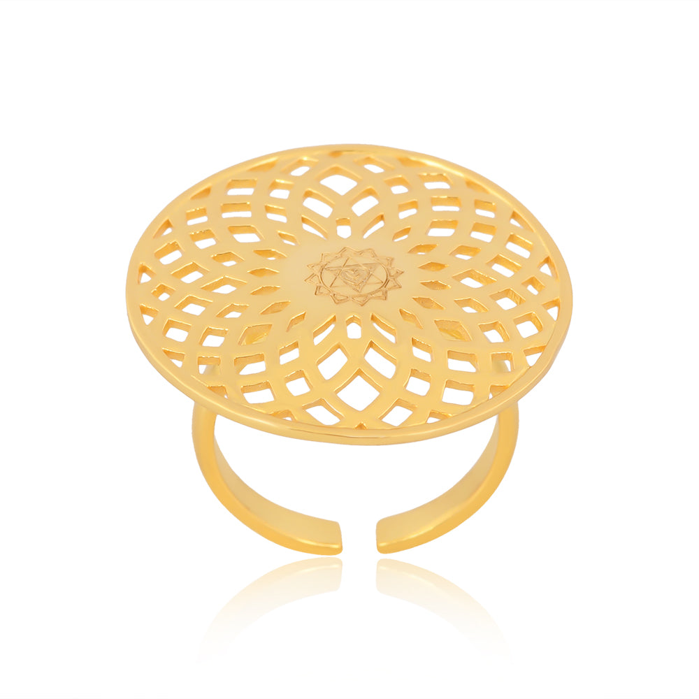 Energy Generator Ring  14K Solid Gold